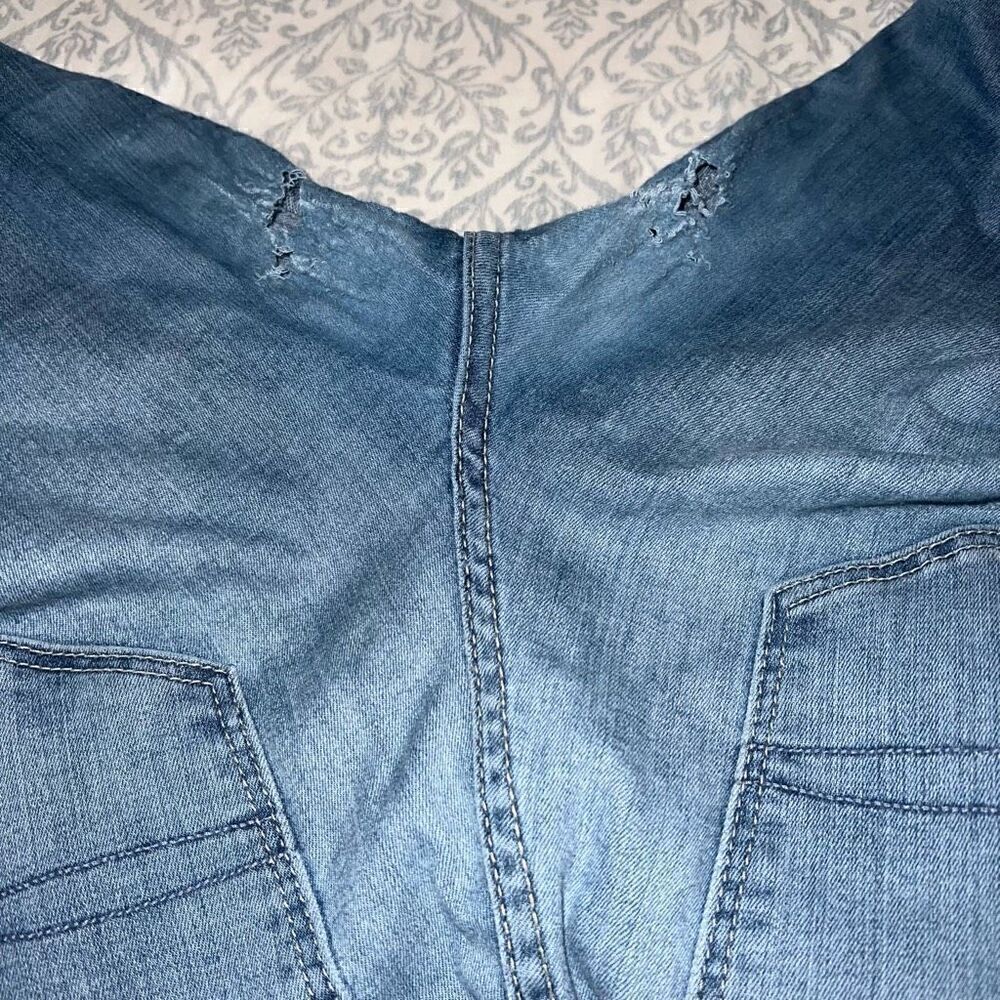 Ripped jeans worn in crotch size 8